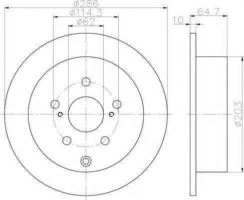 HELLA PAGID 8DD 355 119-941 - Kočioni disk www.molydon.hr