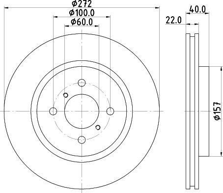 HELLA PAGID 8DD 355 119-471 - Kočioni disk www.molydon.hr