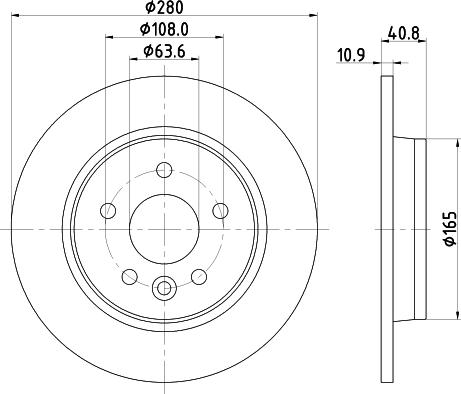 HELLA PAGID 8DD 355 119-501 - Kočioni disk www.molydon.hr