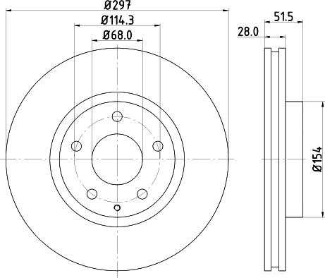 HELLA PAGID 8DD 355 119-581 - Kočioni disk www.molydon.hr