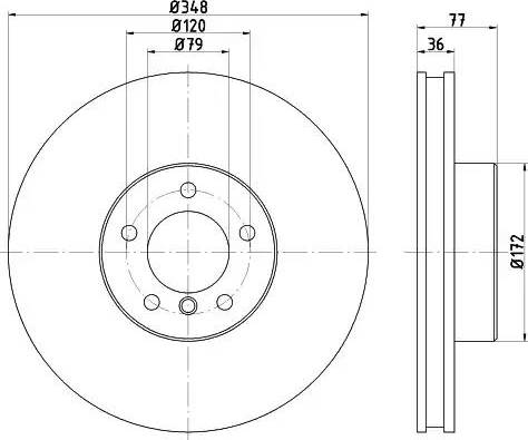 HELLA PAGID 8DD 355 119-331 - Kočioni disk www.molydon.hr