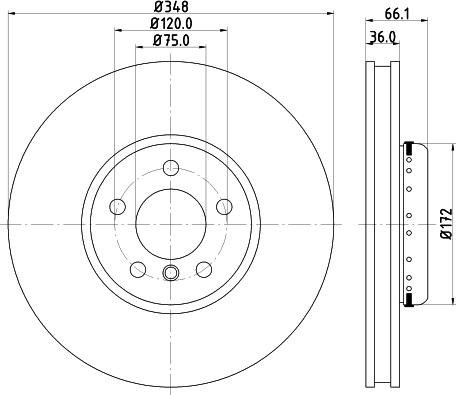 HELLA PAGID 8DD 355 119-261 - Kočioni disk www.molydon.hr