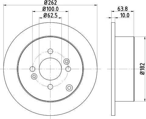 HELLA PAGID 8DD 355 114-011 - Kočioni disk www.molydon.hr