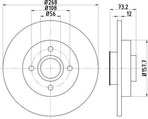 HELLA PAGID 8DD 355 114-741 - Kočioni disk www.molydon.hr