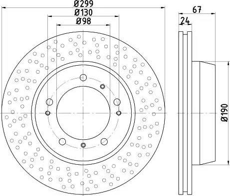 HELLA PAGID 8DD 355 115-431 - Kočioni disk www.molydon.hr