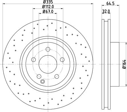 HELLA PAGID 8DD 355 115-011 - Kočioni disk www.molydon.hr