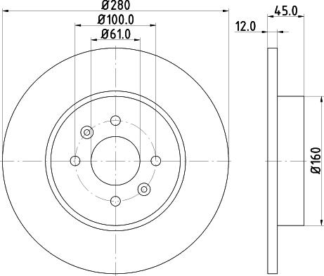 HELLA PAGID 8DD 355 115-811 - Kočioni disk www.molydon.hr