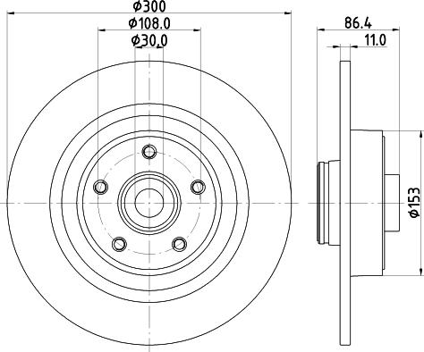 HELLA PAGID 8DD 355 123-411 - Kočioni disk www.molydon.hr