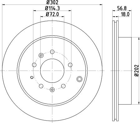 HELLA PAGID 8DD 355 115-791 - Kočioni disk www.molydon.hr