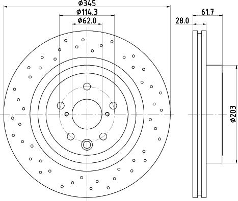 HELLA PAGID 8DD 355 116-511 - Kočioni disk www.molydon.hr