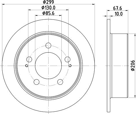 HELLA PAGID 8DD 355 116-341 - Kočioni disk www.molydon.hr