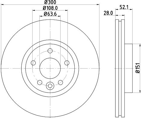 HELLA PAGID 8DD 355 116-221 - Kočioni disk www.molydon.hr