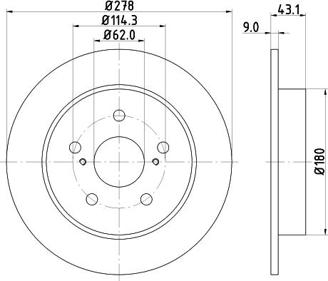 HELLA PAGID 8DD 355 116-791 - Kočioni disk www.molydon.hr