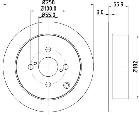 HELLA PAGID 8DD 355 110-471 - Kočioni disk www.molydon.hr