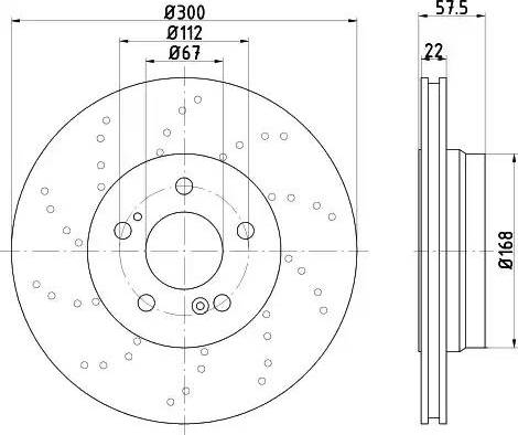 HELLA PAGID 8DD355110151 - Kočioni disk www.molydon.hr