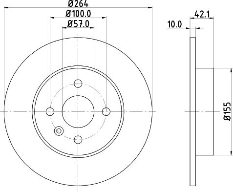 HELLA PAGID 8DD 355 110-271 - Kočioni disk www.molydon.hr