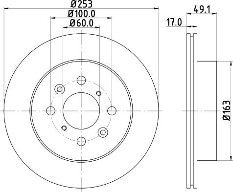 HELLA PAGID 8DD 355 111-591 - Kočioni disk www.molydon.hr