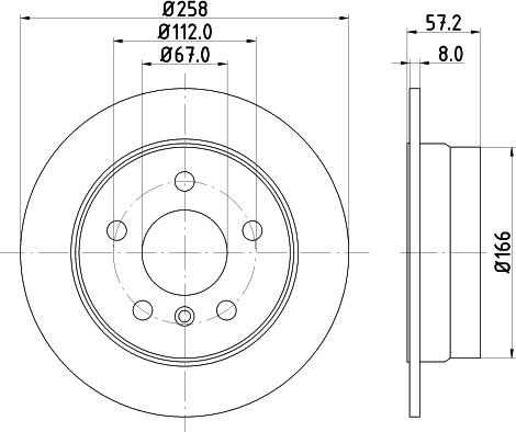 HELLA PAGID 8DD 355 111-101 - Kočioni disk www.molydon.hr