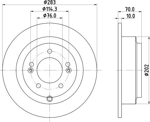 HELLA PAGID 8DD 355 118-091 - Kočioni disk www.molydon.hr