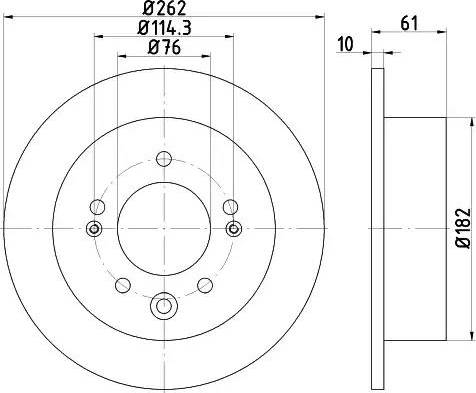 HELLA PAGID 8DD 355 118-331 - Kočioni disk www.molydon.hr