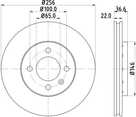 HELLA PAGID 8DD 355 118-261 - Kočioni disk www.molydon.hr