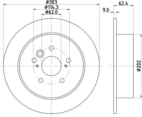 HELLA PAGID 8DD 355 118-721 - Kočioni disk www.molydon.hr