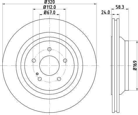 HELLA PAGID 8DD 355 128-751 - Kočioni disk www.molydon.hr