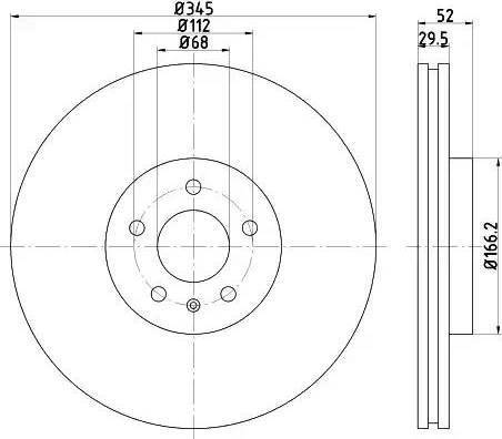 HELLA PAGID 8DD 355 121-411 - Kočioni disk www.molydon.hr