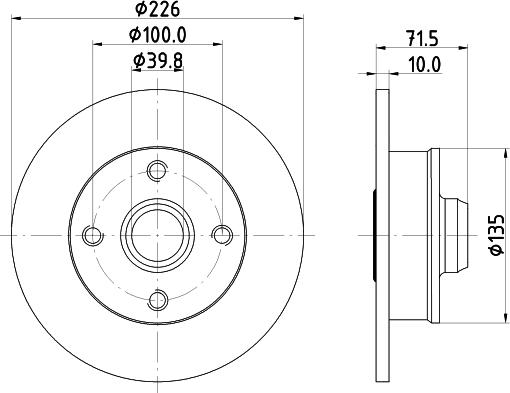 HELLA PAGID 8DD 355 113-461 - Kočioni disk www.molydon.hr