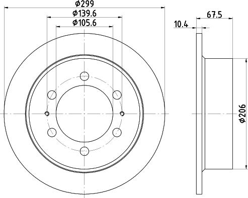 HELLA PAGID 8DD 355 112-001 - Kočioni disk www.molydon.hr