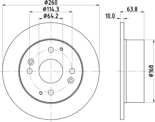 HELLA PAGID 8DD 355 112-011 - Kočioni disk www.molydon.hr