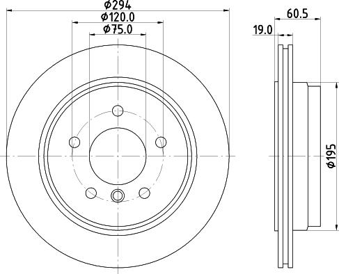 HELLA PAGID 8DD 355 112-271 - Kočioni disk www.molydon.hr