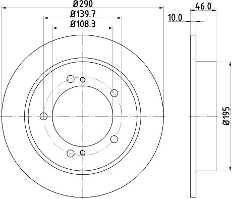 HELLA PAGID 8DD 355 117-941 - Kočioni disk www.molydon.hr