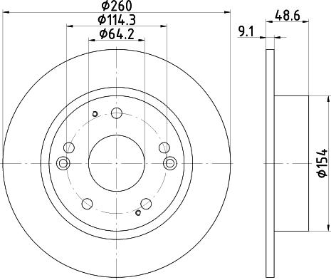 HELLA PAGID 8DD 355 117-091 - Kočioni disk www.molydon.hr