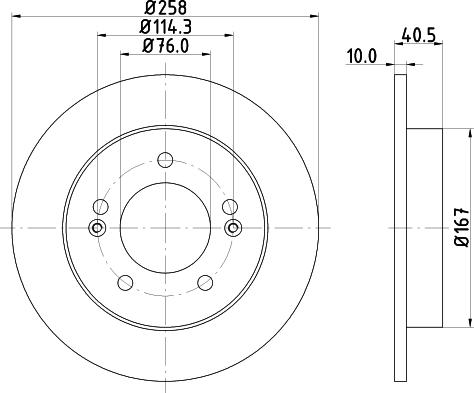 HELLA PAGID 8DD 355 117-011 - Kočioni disk www.molydon.hr