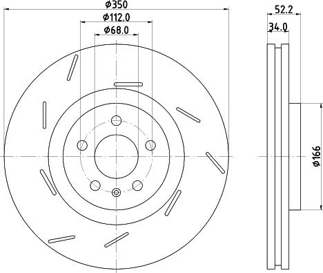 HELLA PAGID 8DD 355 134-361 - Kočioni disk www.molydon.hr