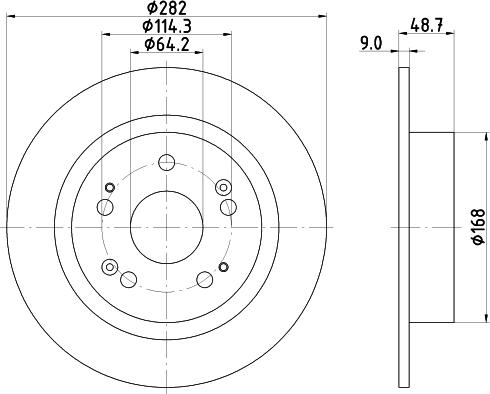 HELLA PAGID 8DD 355 134-201 - Kočioni disk www.molydon.hr