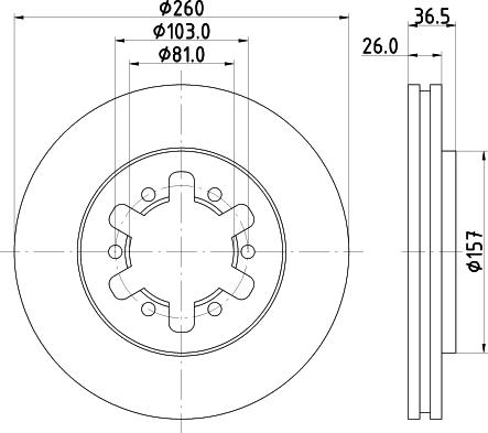 HELLA PAGID 8DD 355 129-911 - Kočioni disk www.molydon.hr