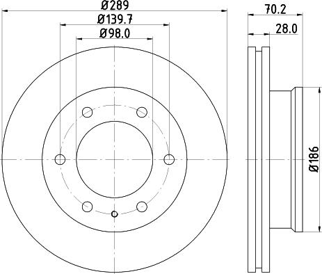 HELLA PAGID 8DD 355 129-181 - Kočioni disk www.molydon.hr