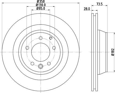 HELLA PAGID 8DD 355 124-361 - Kočioni disk www.molydon.hr