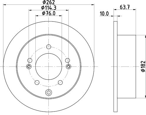 HELLA PAGID 8DD 355 125-301 - Kočioni disk www.molydon.hr