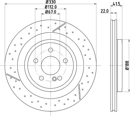 HELLA PAGID 8DD 355 126-441 - Kočioni disk www.molydon.hr