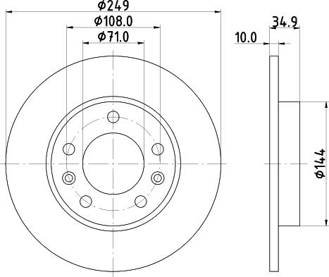 HELLA PAGID 8DD 355 120-581 - Kočioni disk www.molydon.hr