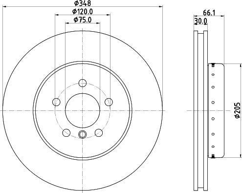 HELLA PAGID 8DD 355 120-651 - Kočioni disk www.molydon.hr