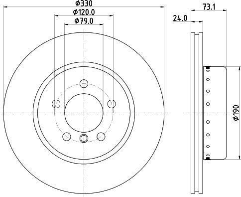 HELLA PAGID 8DD 355 120-761 - Kočioni disk www.molydon.hr