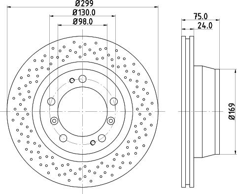 HELLA PAGID 8DD 355 127-521 - Kočioni disk www.molydon.hr