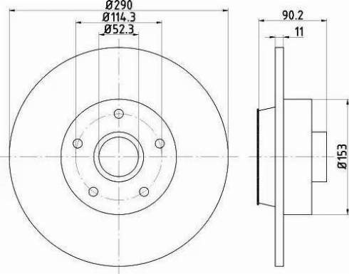 Akebono BN-1159 - Kočioni disk www.molydon.hr