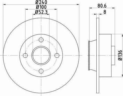 HELLA PAGID 8DD 355 113-481 - Kočioni disk www.molydon.hr