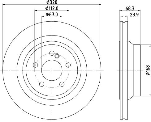 HELLA PAGID 8DD 355 122-951 - Kočioni disk www.molydon.hr