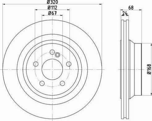 HELLA PAGID 8DD 355 122-961 - Kočioni disk www.molydon.hr